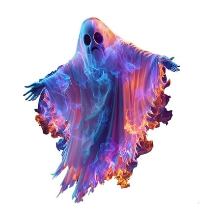 CCOCC 2026 New Halloween Window Clings & Stickers Multicolor Ghosts Decals for Glass Windows & Party Decorations Halloween Window Stickers