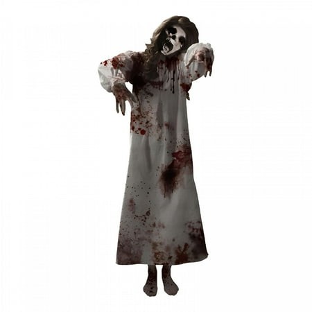CCOCC 2026 New Halloween Window Clings Halloween Wall Stickers Door Decorations Scary Nun Window Stickers Female Ghost Festival Wall Stickers Hallowee