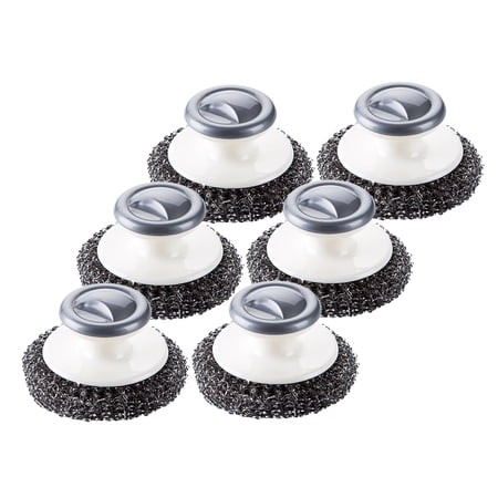 6 Pcs Steel Ball Brush Dish Scrub Dishes Brush Dish Cleaning Tools Dishes Scrub Brush Utensil Scrubber Scrubbing Brush