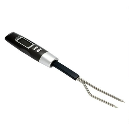 GJX Digital Kitchen Food Cooking BBQ Meat Fork Thermometer Beef Turkey Steak Grilling Roasting Barbecue Temperature Alarm