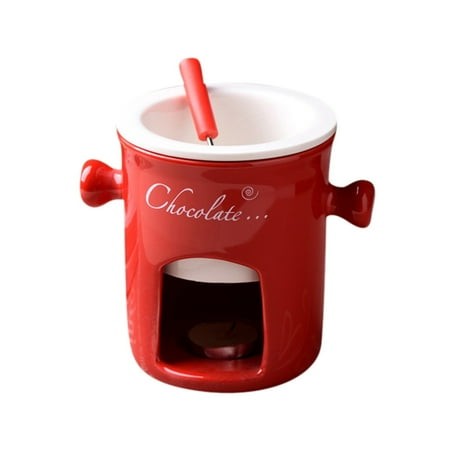 Chocolate Melting Mug  Chocolate Fondue Mugs  Chocolate Cheese Milk Ice Cream Maker Kit  Fondue Cups  Ceramic Cheese Mug  Multi-Purpose Butter Warmer 