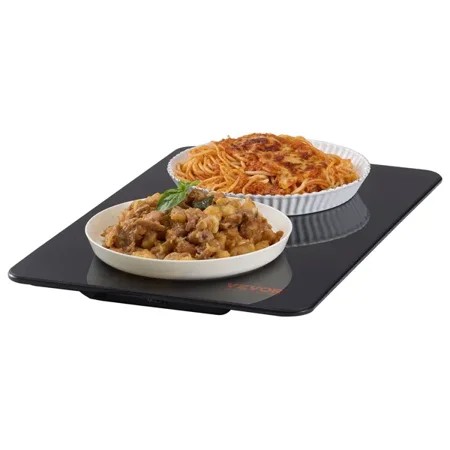 Electric Warming Tray  16.5  X 11  Portable Tempered Glass Heating Tray with Temperature Range (65-90 Celsius)  Perfect for Dinner  Catering  Parties 