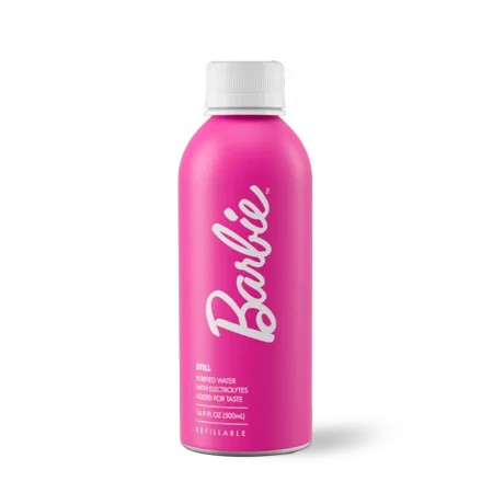 PATH Water Ultra-Purified Still Water  16.9 Fl Oz  12 Pack Aluminum Bottles  Limited Edition Barbie