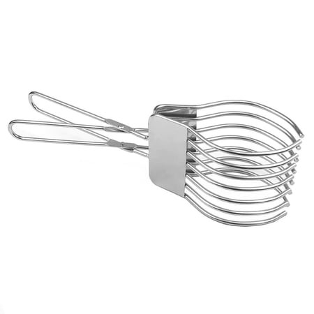 Piwvid Stainless Steel Meat & Vegetable Slicing Tongs | Multi-Purpose Kitchen Tool for Roast Beef  Bread  Onion & Tomatoes | Dishwasher-Safe Food Hold