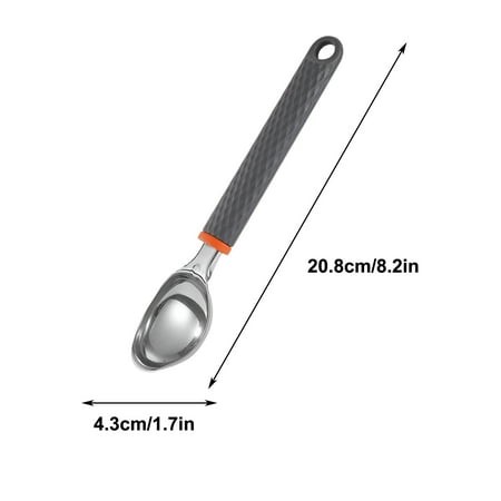 Momihoom Premium Stainless Steel Ice Cream Scoop with Non-Slip Grip Handle  Ideal for Frozen Desserts and Baking