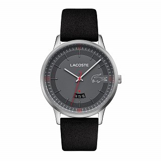 Lacoste Madrid Mens Black Watch 2011032 Fabric - One Size