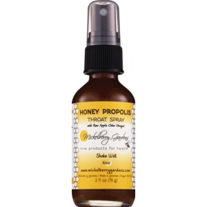 Mickelberry Gardens Throat Spray - Honey Propolis - 2 Fl Oz: Cold, Cough or Flu Treatment, Gluten-Free, Travel Size