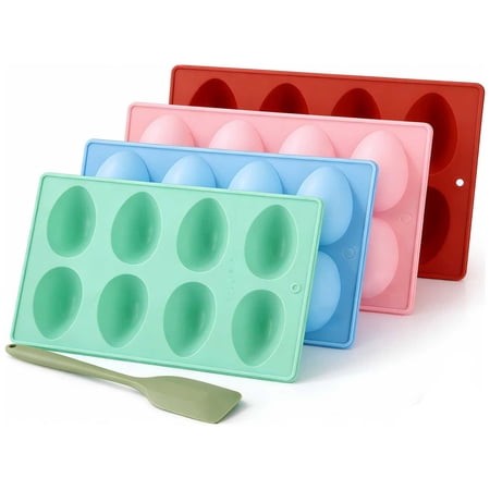 Silicone Egg Molds Easter Cake Pop Shapes Shaped Mold for Baking Chocolate Bites Candy Butter Eggs Rings Bread Cubes Supplies Deviled Dessert Cookie C