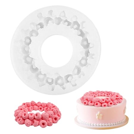 1Pc Raspberry Mold Silicone  3D Berry Shaped Cake Pop Molds for Baking  Realistic Raspberry Rings Mousse Mold for Chocolate  Candy  Fondant  Soap Maki