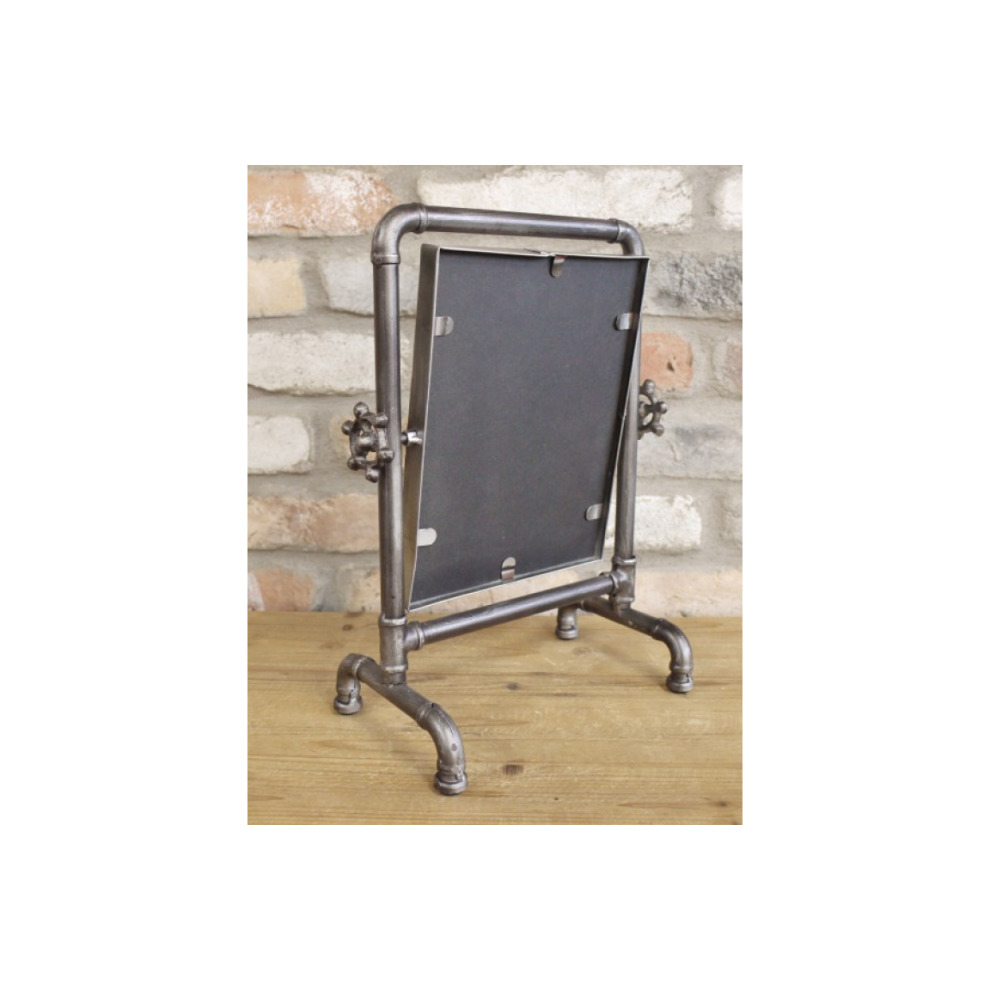 Industrial Rectangle Cheval Dressing Table Bathroom Makeup Pipe Mirror thumbnail