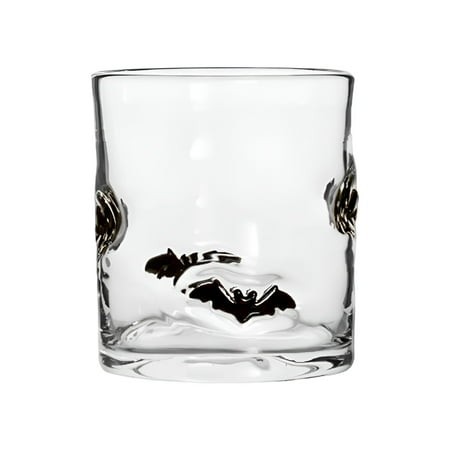 ACDANC 2026 New Halloween Icon Juice Glass Ghost Bat Themed Drinking Cocktails Glasses for Party Old Fashioned Reusable Cups for Party Home Bar Holida