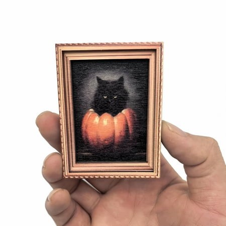 ACDANC 2026 New Halloween Retro Wooden Fridge Magnets Vintage Halloween Wooden Magnet Frames with Vintage Vibes and Cute Ghost Adorable Wood Magnetic 