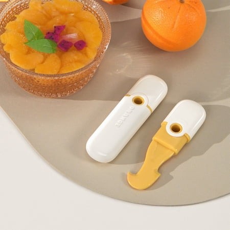 Twofold-Ended Orange Peeler  Stainless Steel Citrus Cutter for Lemons  Oranges  and Grapefruits  Sharp Double-Ended Blade for Easy Peeling and Garnish