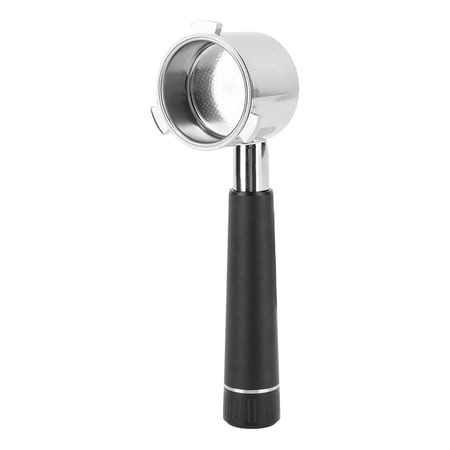 NFTIGB 51mm Bottomless Naked Portafilter for Delonghi 9 Series 9335 9155 9355 9665 Coffee Maker  Stainless Steel Filter Holder Handle  Black (2 Inches