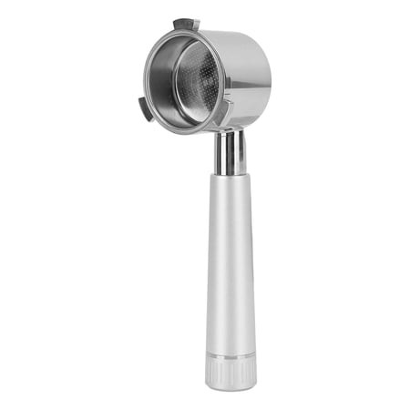 NFTIGB 51mm Bottomless Naked Portafilter for Delonghi 9 Series 9335 9155 9355 9665 Coffee Maker  Stainless Steel Filter Holder Handle  Silver (2 Inche