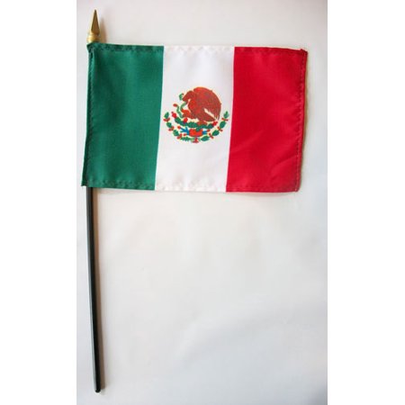 Mexico - 4 X6  Stick Flag