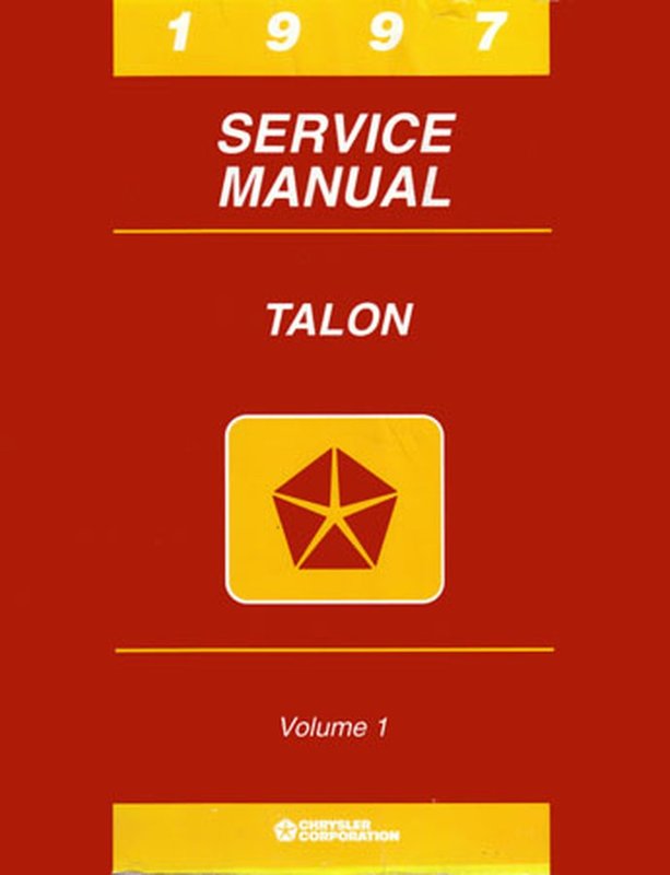 Bishko OEM Repair Maintenance Shop Manual Bound for Eagle Talon 1997
