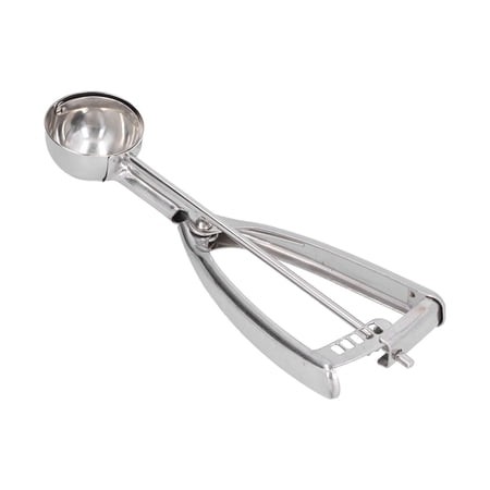 NFTIGB Premium Stainless Steel Ice Cream Scoop with Ergonomic Handle  Heavy Duty Metal Fruit Digging Spoon for Cookie Dough and Sorbet  Small Size 1.5