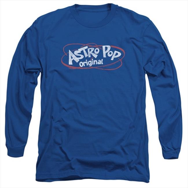 Astro Pop 1960's Rocket Pop Candy Vintage Logo Rings Adult L-Sleeve T-Shirt