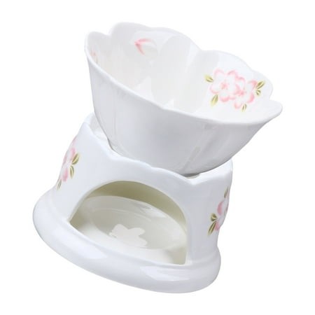 1 Set Ceramic Butter Ice Cream Melting Stove Chocolate Fondue Melting Stove