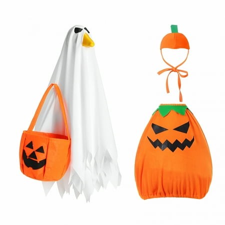 XIBUFE 2026 New Upgraded Halloween Goose Outfit Ghost Porch Goose Outfits Yard Goose Clothes Silly Lawn Goose Shirt for Cement Plastic Goose Duck Deco