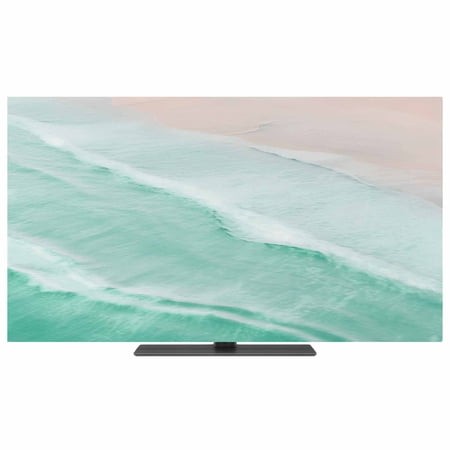 Indoor TV Cover 50 Inch Aqua Ocean Waves Elastic TV Enclosure Ombre Beach Spray TVs Screen Protector Stretch Dustproof Monitor Slipcover for Flat Curv