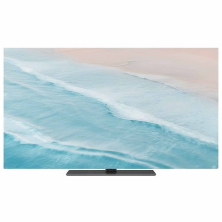 Indoor TV Cover 50 Inch Teal Blue Ocean Waves Elastic TV Enclosure Ombre Beach Spray TVs Screen Protector Stretch Dustproof Monitor Slipcover for Flat