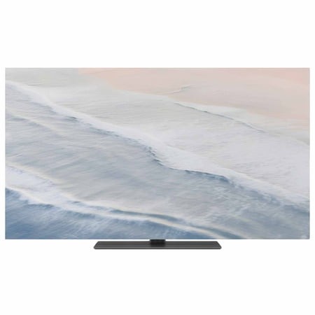 Indoor TV Cover 50 Inch Blue Ocean Waves Elastic TV Enclosure Ombre Beach Spray TVs Screen Protector Stretch Dustproof Monitor Slipcover for Flat Curv