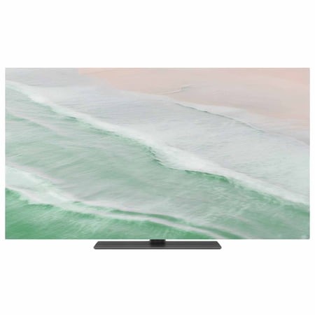 Indoor TV Cover 50 Inch Green Ocean Waves Elastic TV Enclosure Ombre Beach Spray TVs Screen Protector Stretch Dustproof Monitor Slipcover for Flat Cur