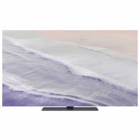 Indoor TV Cover 50 Inch Purple Ocean Waves Elastic TV Enclosure Ombre Beach Spray TVs Screen Protector Stretch Dustproof Monitor Slipcover for Flat Cu