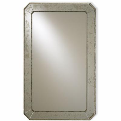 Currey & Company Antique Rectangular Wall Mirror ( mirror broken)