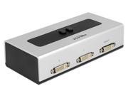 Delock Umschalter DVI 2 Port Manuell Bidirektional (87664)