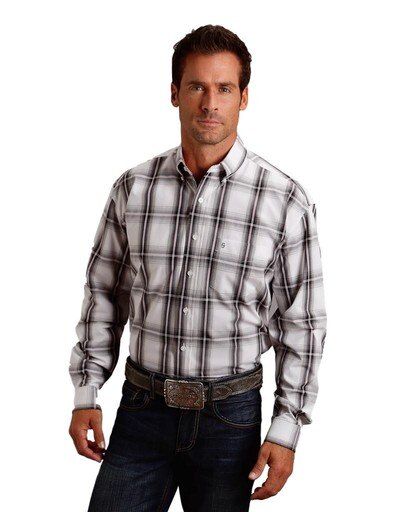 Teton Wetern Hirt Men L/ Button Ombre 11-001-0579-0490 BL
