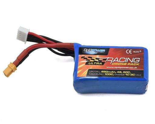 OPT-6504S Optipower 4S 50C LiPo Battery (14.8V/650mAh)