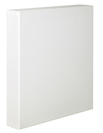 Tara Stretched Back Stapled Cotton Canvas, 8 X 10 Inches, White, Pack of 3