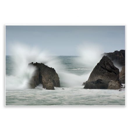 Stupell Industries Juego De Olas Ocean Spray Wall Plaque Art Design by Urtzi Vera  10 X 15