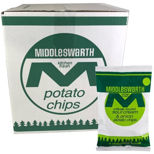 Middleswarth Kitchen Fresh Potato Chips Sour Cream & Onion Flavored- 3 LB. Box