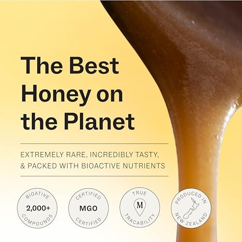 Manukora Raw Manuka Honey MGO 1000+, New Zealand Honey, Superfood, 2000+ Natural Compounds, Non-GMO, Monofloral, 3rd-Party Tested, Glyphosate Residue  thumbnail