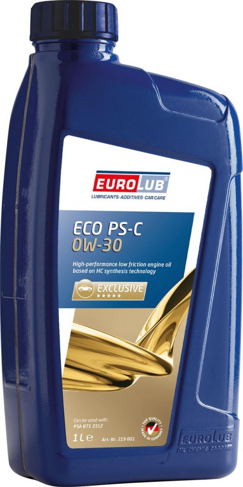Motoröl Eurolub ECO Ps-C SAE 0W/30 1Ltr Peugeot B71 2312