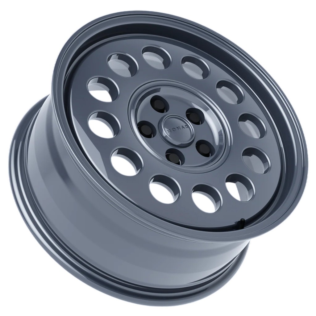 (Set-4) NOMAD 501 Convoy 17X8.5 6X135 25mm Gloss Gray Wheels Rims 17 Inch thumbnail