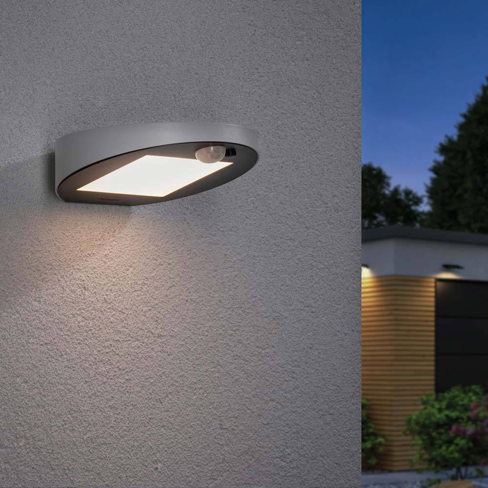 Paulmann Ryse LED Solar Outdoor Wall Light White