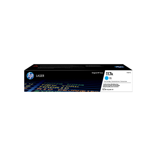 HP 117A Cyan Original Standard Capacity Toner Cartridge (W2071A)