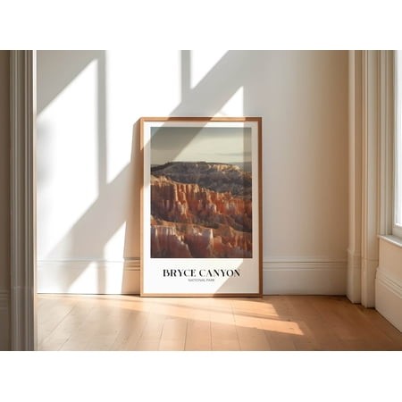 Bryce Canyon National Park Travel Wall Art  Stretched Canvas Size 16x24