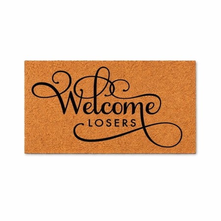 Welcome Closers Doormat  Decorative Entryway Welcome Mat  Indoor Outdoor Door Mat (24x48 Inches) WoodByStu 7681