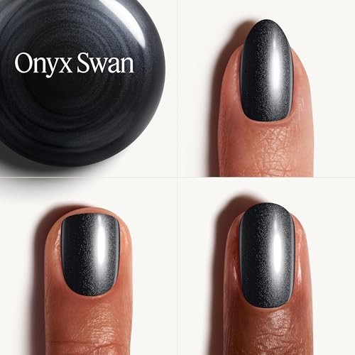 Essie Nail Polish, Salon-Quality Black Nail Polish, Moonlight Ballet, Vegan, Onyx Swan, 0.46 Fl Oz thumbnail