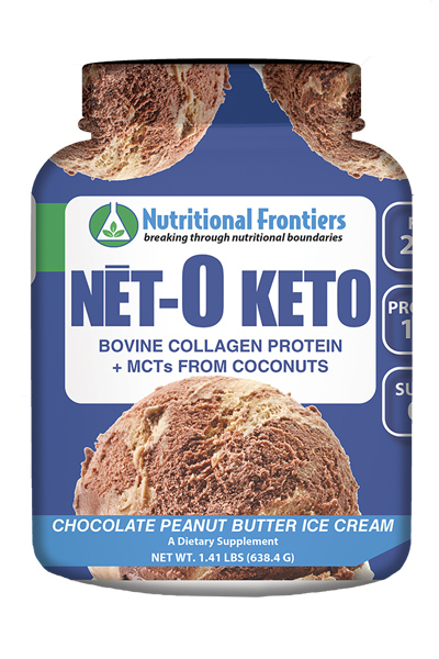 Net-O Keto, Chocolate Peanut Butter Ice Cream - 1.41 Lbs (638.4 Grams)
