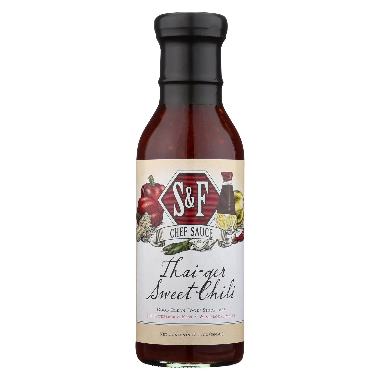 SCHLOTTERBECK and FOSS Schlotterbeck and Foss - Thai-ger Swt Chili Sauce - Case of 6 - 12 Fl Oz.