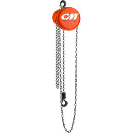 Cyclone Hand Chain Hoist, 14 Ton Load, 15 Ft H Lifting, 1278 in Min Between Hooks, 23 Lb Rated