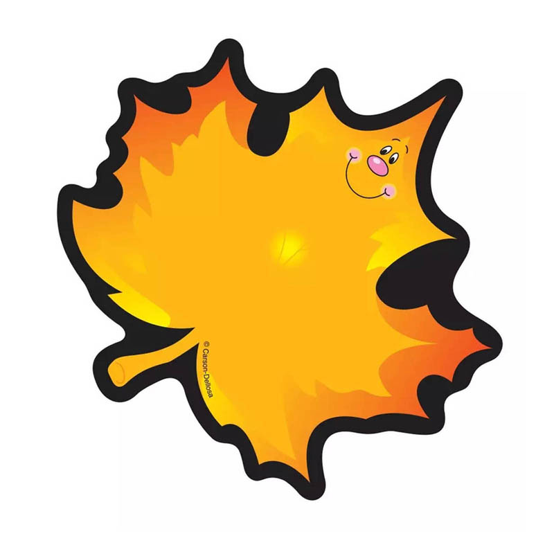 Carson Dellosa CD-5509-3 Colorful Cut-Outs Maple Leaf Single Design - 36 per Pack - Pack of 3