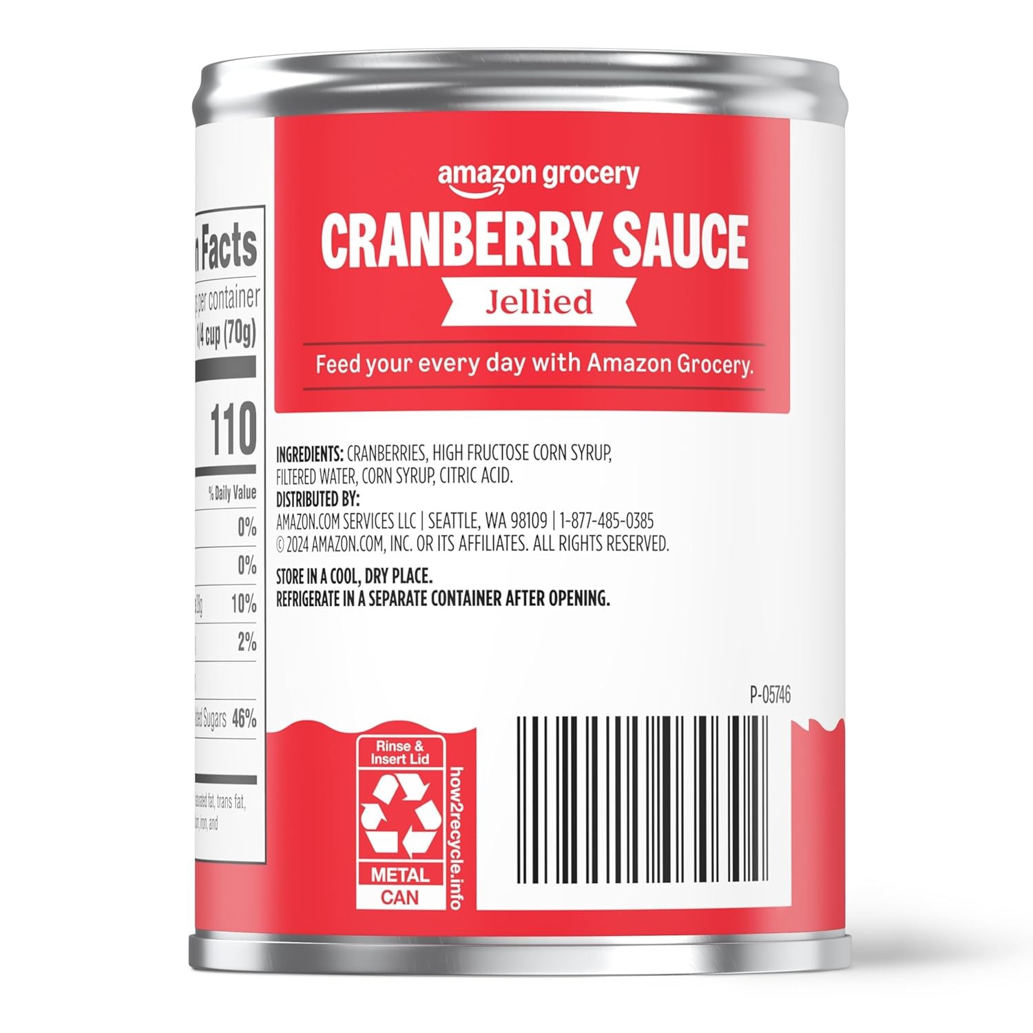 Amazon Grocery, Jellied Cranberry Sauce, 14 Oz thumbnail